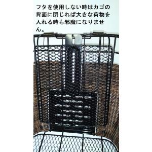 スクーター用バスケット(籐風樹脂編込み) ミニ...の詳細画像2
