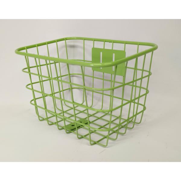 自転車用フロントバスケットNP220LG／自転車前カゴ 自転車カゴ カラー 緑 みどり グリーン 前...
