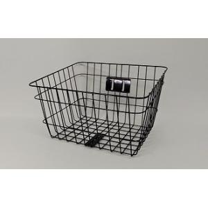 自転車バスケット前カゴ　角型ワイヤーバスケット前カゴ　かご　バスケット　ワイヤーカゴ　スチール　鉄　...