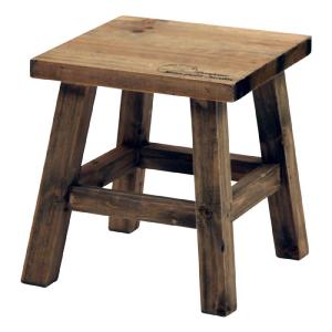 フラワースタンド 2個組 木製 ロー スクエア moku ブラウン