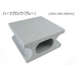 発泡スチロール ハーフブロック (ブラック)（100×190×195mm） 19cm