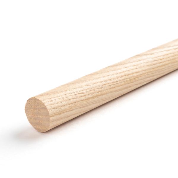 ホワイトアッシュ丸棒 （直径24×1820mm） Φ24mm 長さ1820mm 無塗装 DIY 木材