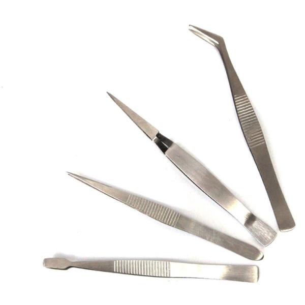 【送料220円〜】電子工作用精密ピンセット4本セット