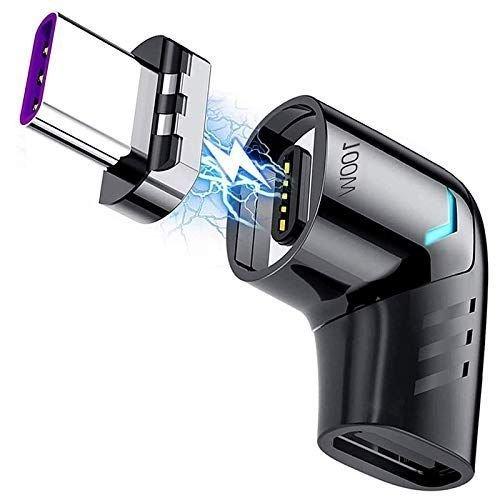 【送料220円〜】タイプC => タイプC L字 マグネット 変換アダプタ