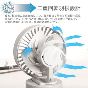 卓上扇風機 サーキュレーター 静音 小型 ファ...の詳細画像1