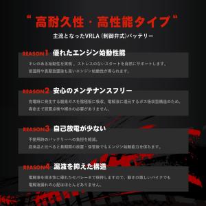 YTZ5S 互換 バイクバッテリー 雷神バッテ...の詳細画像2