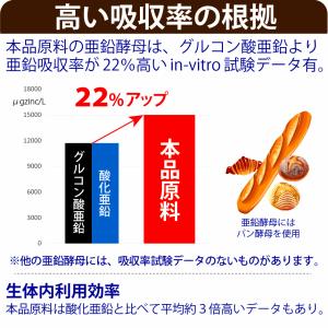 亜鉛 サプリメント 120日分×2袋 1日1粒...の詳細画像2