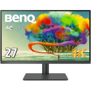 ベンキュージャパン BenQ PD2705U AQCOLORシリーズ・デザイナー向け・4Kモニター (27型/IPS/HDR10/USB-C/65W給電/スピーカー付/高さ調整・回転)