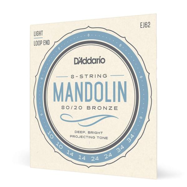 D&apos;Addario ダダリオ マンドリン弦 80/20ブロンズ Light .010-.034 EJ...