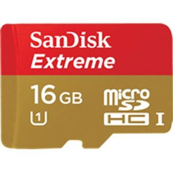 SanDisk Extreme microSDHC UHS-I カード Class10 16GB S...