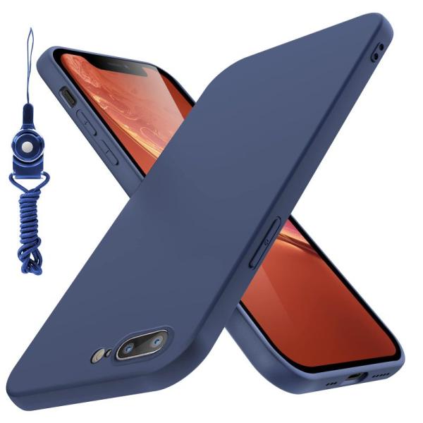 iphone8 plus ケースiphone7 plus ケース シリコン 薄型 スリム 磨り表面 ...