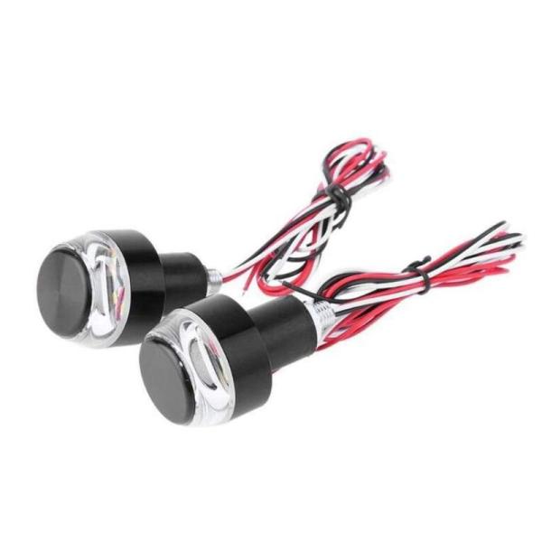 Ren He オートバイ ターン 信号ライト グリップバーマウント LEDライト 点滅 ウインカー ...