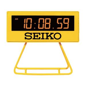 セイコークロック(Seiko Clock) 目覚まし時計 置き時計 デジタル ミニタイマークロック 黄色 93×104×45mm SQ815｜harenohiya