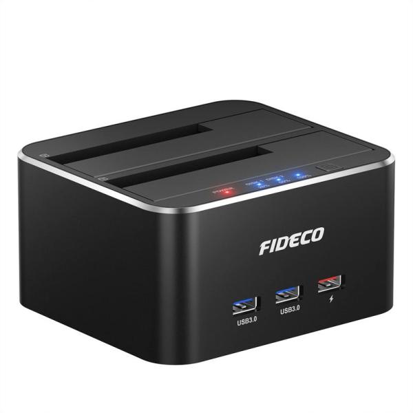 HDDスタンド FIDECO ドッキングステーション USB3.0接続 2.5/3.5インチHDD/...