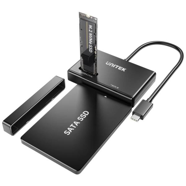 Unitek M.2 PCIe/NVMe SSD &amp; SATA HDD/SSD対応 2.5/3.5イ...