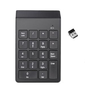 BigFox テンキーボード 2.4GHz USB ワイヤレス 数字キーボード 18キー ナンバーパッド 小型 持ち運び便利 ノートパソコン｜harenohiya