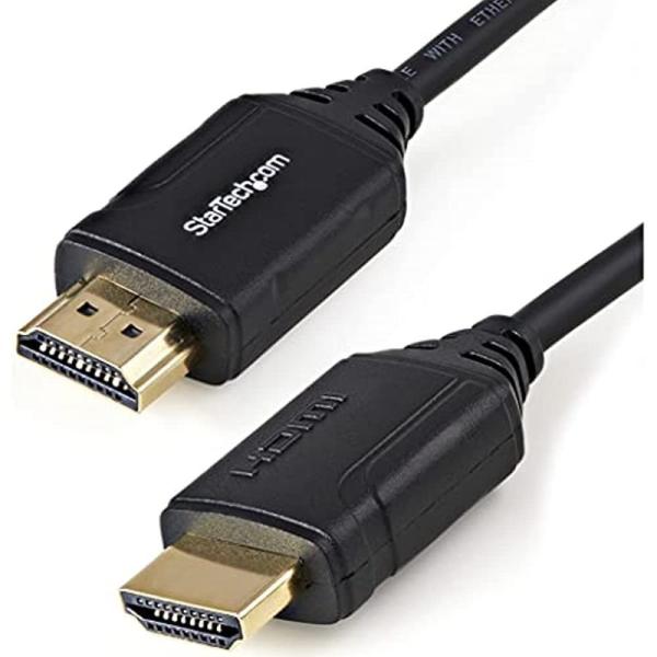 StarTech.com HDMI 2.0ケーブル/50cm/4K60Hz/プレミアム認証/オス・オ...