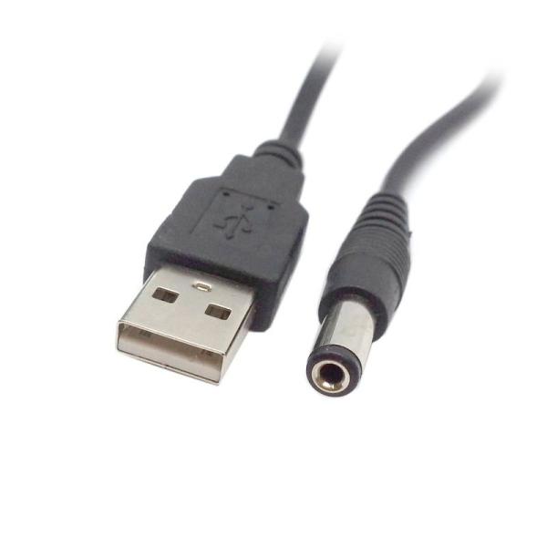 JSER USB 2.0 Aタイプオスto 5.5 X 2.5 MM DC 5 V電源プラグバレルコ...