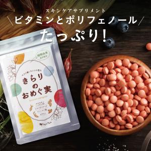 サプリ きらりのおめぐ実 ｜サプリメント ビタミン ポリフェノール オリゴ糖 食物繊維 クロレラ 乳酸菌 ビフィズス菌 送料無料 90粒｜Hareruya.Yahoo!ショッピング店