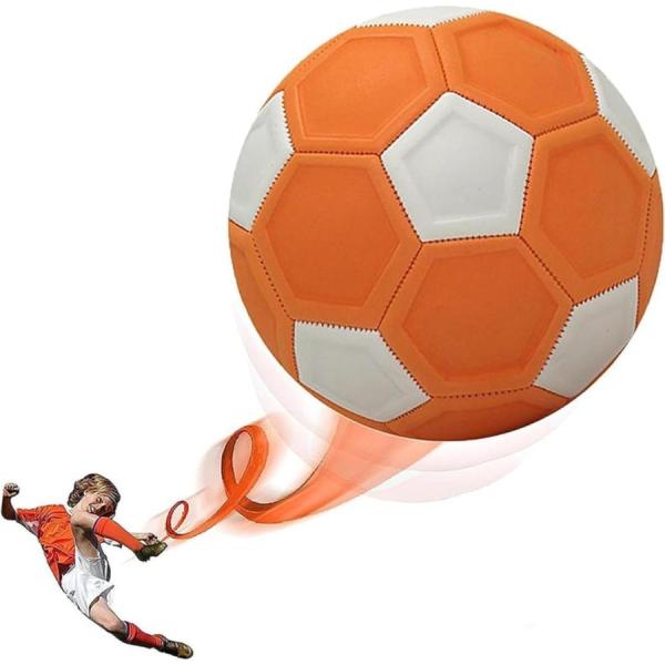 サッカーボール 4号サイズ カーブ 魔球 バナナシュート 変化球 空気入れ 蹴るだけ 軌道コントロー...