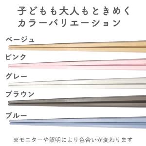 箸 食洗機対応 抗菌 アースカラー 5膳 セッ...の詳細画像3