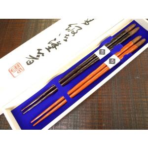夫婦箸 箸 ごんた 桐箱入り 結婚祝い プレゼ...の詳細画像5