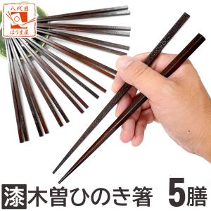 木曽ひのき箸 漆塗り 10膳セット 軽い 木曽ヒノキ 拭き漆 お箸