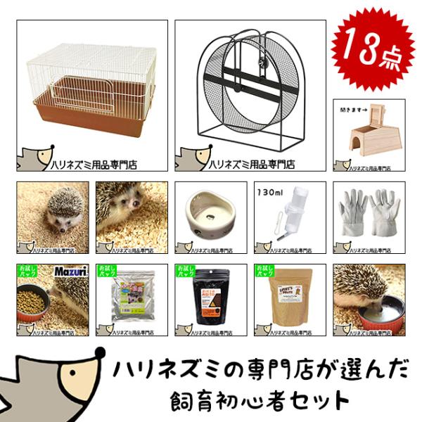 ハリネズミがすぐ飼える 飼育グッズ13点セット 初心者セット 初めての飼育セット はじめてセット お...