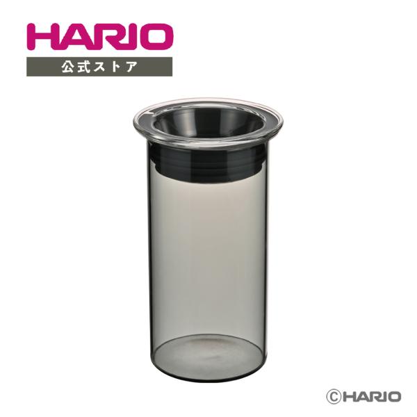 ハリオ HARIO COLORS キャニスター　グレー 公式 2024年新製品 耐熱ガラス