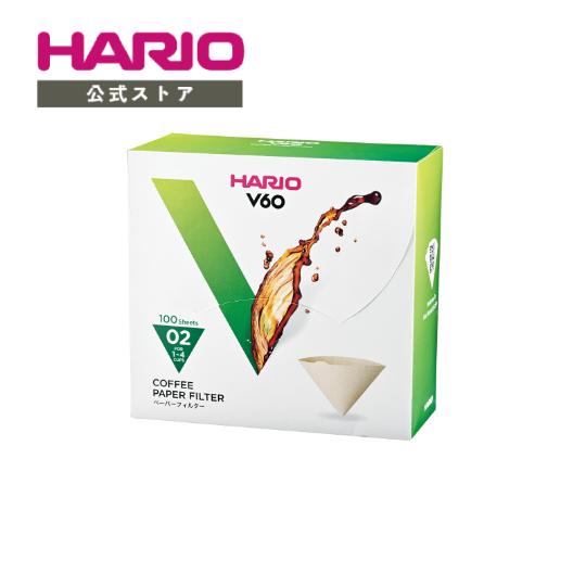 ハリオ  HARIO V60用ペーパーフィルター02 みさらし 箱入り100枚 VCF-02-100...