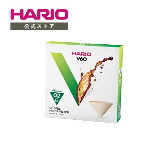 ハリオ  HARIO V60ペーパーフィルター02みさらし 40枚 VCF-02-40M 円すい形 ...