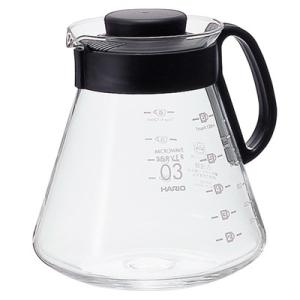 ハリオ コーヒー おしゃれ V60レンジサーバー800ブラックメモリ付き おうちカフェ電子レンジOK...