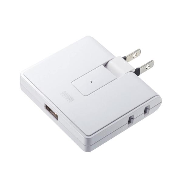 サンワサプライ(Sanwa Supply) 電源タップ USB充電ポート付き(コンセント2個口+US...