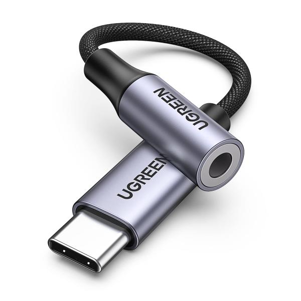 【ハイレゾ音質】 UGREEN USB C イヤホンジャック変換 USB C-3.5mm イヤホン変...
