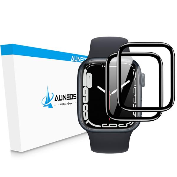 AUNEOS ガラスフィルム Apple Watch series 9 Apple Watch se...