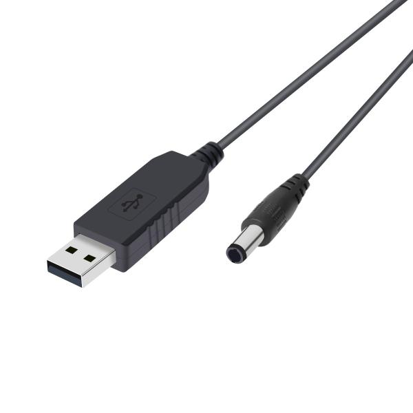 LANMU USB 5V-9V/5V-12V DC電源供給ケーブル 電源ケーブルUSB→DC(外径5...