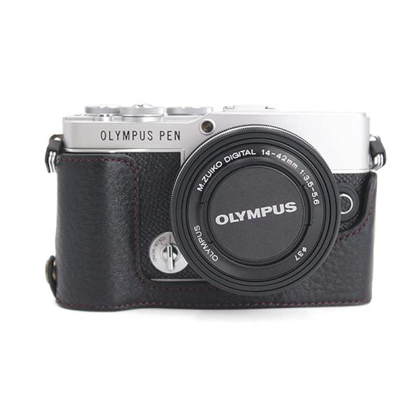 対応 Olympus オリンパス PEN PEN E-P7 EP7 銀付牛革カメラ バッグ カメラ ...