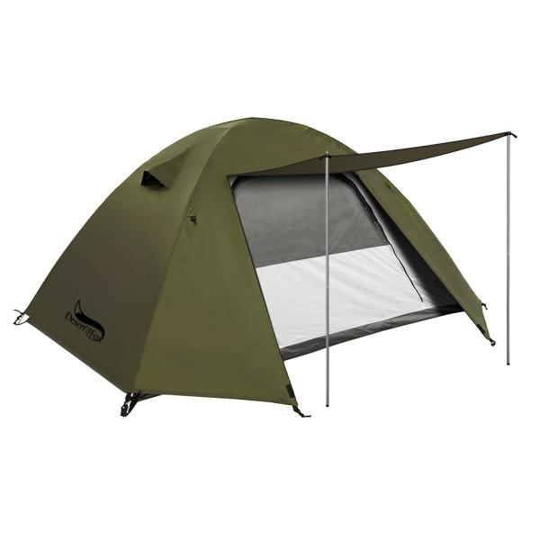 DesertFox テント 2-3人用 4000mm耐水圧 ドームテント 前室あり キャンプテント ...