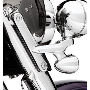 ハーレーFLSTCヘッドライトナセルキット中古　クローム amberpiece_20011481