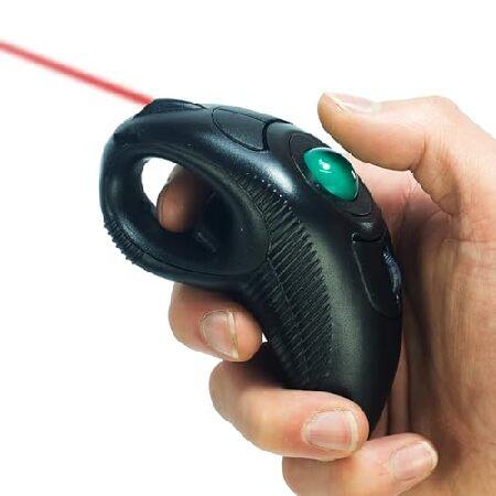 YUMQUA Wireless Trackball Mouse, Finger Handheld T...
