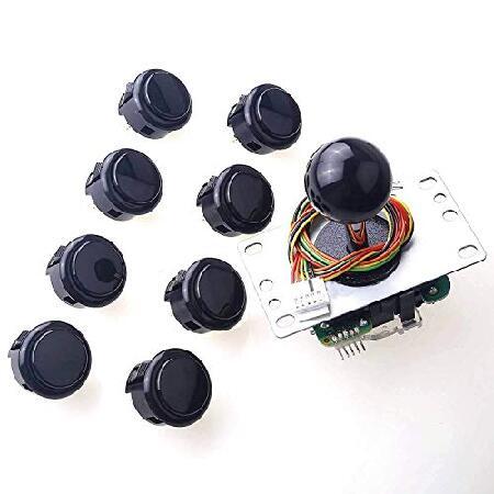 Sanwa JLF-TP-8YT Joystick + 8 piece Sanwa OBSF-30 ...