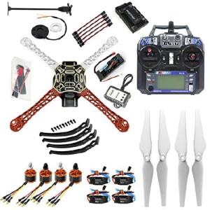 QWinOut 450mm Airframe 2.4G 6CH GPS APM2.8 Flight Control RC Quadcopter ARF Combo DIY Full Set Drone with 920KV Motor (Unassembly RTF)_並行輸入
