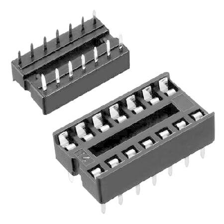 Oiyagai 30PCS 2.54mm DIP-14 IC Socket - Solder Typ...