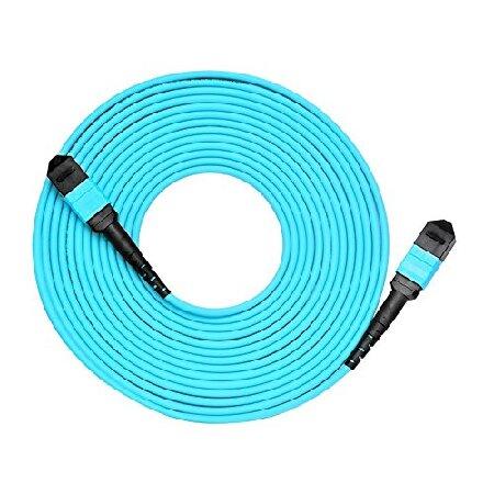 MPO Male to MPO Female Fiber Patch Cable 12 Fibers...