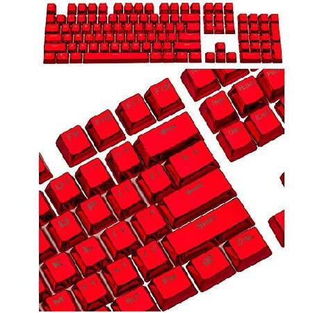 104 Keys PBT ダブルショット メッキ バックライト キーキャップ 電気メッキ OEM プ...