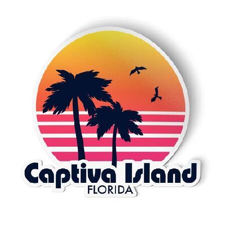 Squiddy Captiva Island Florida - Vinyl Sticker - L...