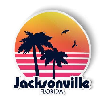Squiddy Jacksonville Florida - ビニールステッカーデカール 携帯電話、...