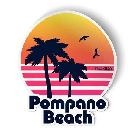 Squiddy Pompano Beach Florida - Vinyl Sticker - La...