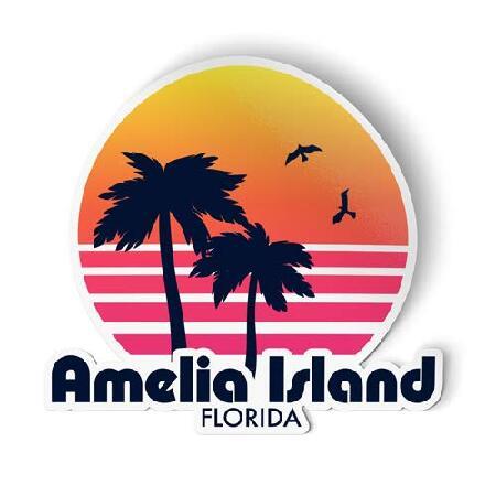 Squiddy Amelia Island Florida - Vinyl Sticker - La...