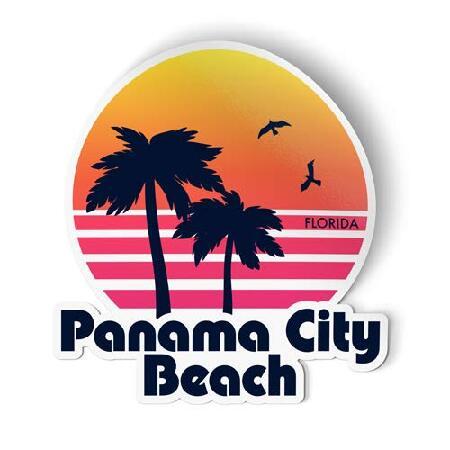 Squiddy Panama City Beach Florida - ビニールステッカー - Lサ...